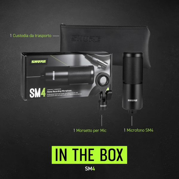 SHURE SM4 BLACK Miglior Prezzo