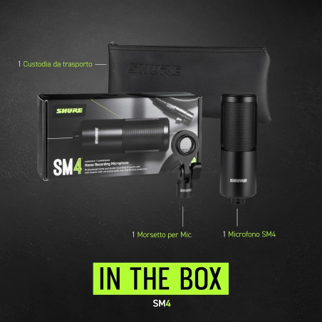 SHURE SM4 BLACK Miglior Prezzo