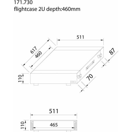 Power Dynamics PD-F2U Flightcase 19" Rack Miglior Prezzo