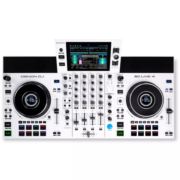 DENON DJ SC LIVE 4 WHITE + DECKSAVER Miglior Prezzo
