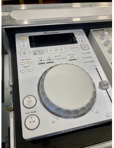 PIONEER DJ CDJ-350 + DJM-350 + PRO-350FLT WHITE BUNDLE (Usato) 2