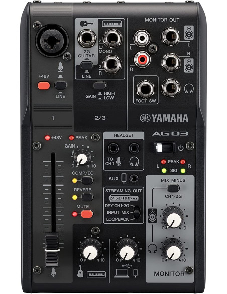 YAMAHA AG03 MKII Black Miglior Prezzo