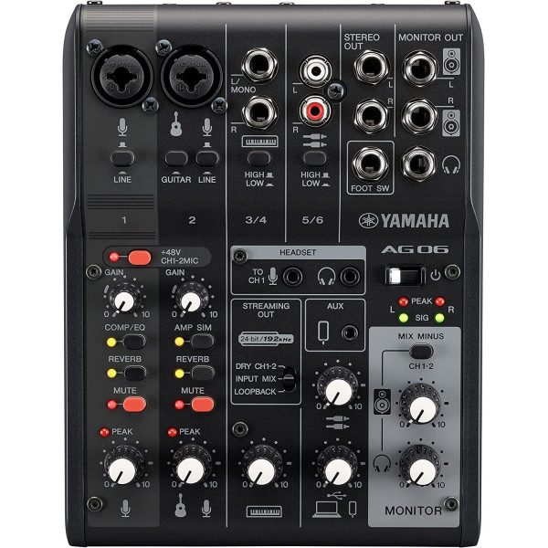YAMAHA AG06 MKII Black Miglior Prezzo
