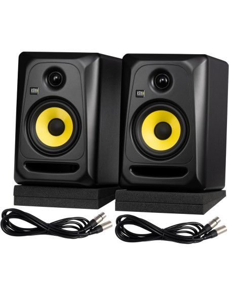 KRK CLASSIC 5 G3 (Coppia) + Cavi XLR + Pad Isolanti Miglior