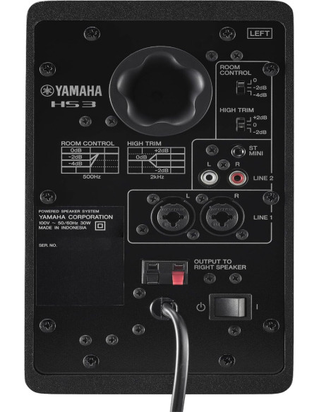 YAMAHA HS3 BLACK (Coppia) Miglior Prezzo