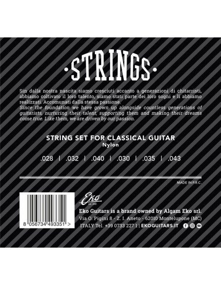 EKO STRINGS NYLON 028 043 Miglior Prezzo